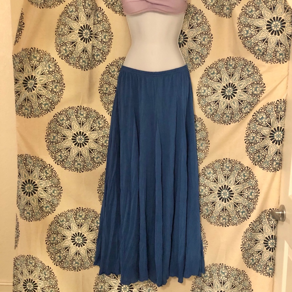 Blue maxi skirt